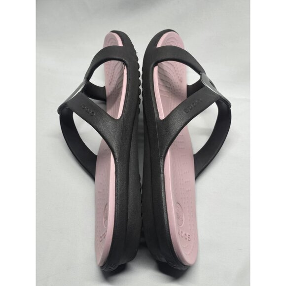 Crocs Sanrah Matte Circle Slide Sandal Women's Size 9 Espresso/Petal Pink - Picture 9 of 13